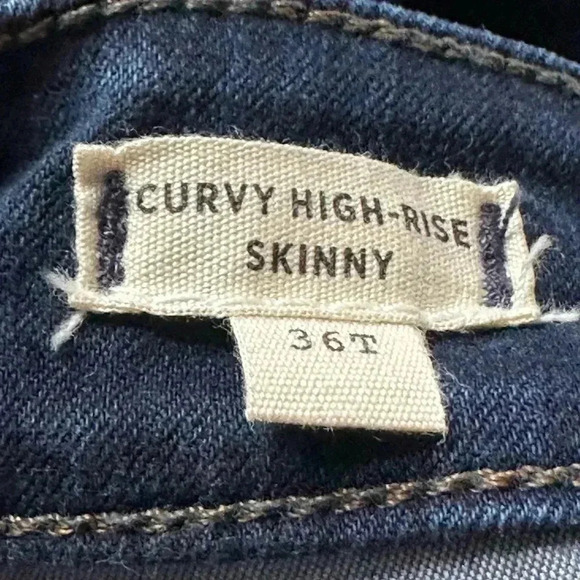 Madewell Plus Size Curvy High Rise Skinny Jeans size 36T - Picture 6 of 8